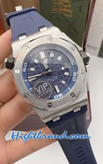 Audemars Piguet Diver Blue Dial Rubble 42mm Replica Watch 07