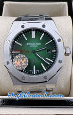 Audemars Piguet 15400 Extra Thin Green Dial 42mm Replica Watch 03