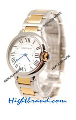 Cartier Ballon Ladies Sized Two Tone Swiss Replica Watch 04
