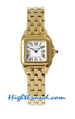 Cartier Panthere Gold Casing Ladies 22MM Swiss BVF Replica Watch 02