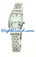 Cartier Tonneau Diamond Ladies Swiss Replica Watch 01