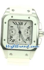 Cartier Santos 100 Chronograph Swiss Replica Watch 14