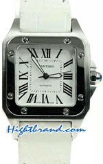 Cartier Santos 100 Swiss Mid Sized Replica Watch 02
