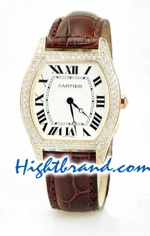 Cartier Tortue Diamond Ladies Swiss Replica Watch 03