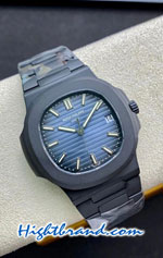 Patek Philippe Nautilus 5711/1A-010 BAMFORD DLC Coated Blue Dial Swiss PPF Replica Watch 02