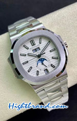Patek Philippe Nautilus Moon 5726/1A-001 White Dial Swiss PPF Replica Watch 02