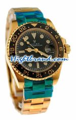 Rolex GMT Masters II Gold Replica Watch 09