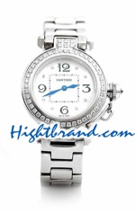 Cartier De Pasha Ladies Swiss Replica Watch 1