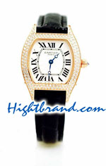 Cartier Tortue Diamond Ladies Swiss Replica Watch 02