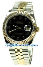 Rolex Replica Datejust Two Tone Swiss Watch 26