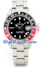 Rolex GMT Silver Replica Watch 02