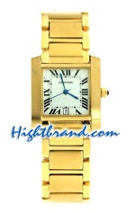 Cartier Tank Replica Watch - Mens - Gold