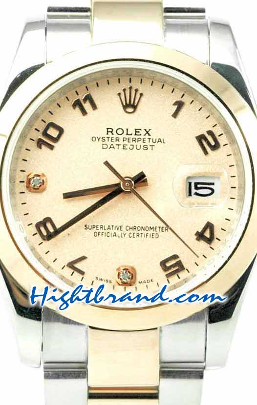Rolex Replica Datejust Mens Watch - Pink Gold 03