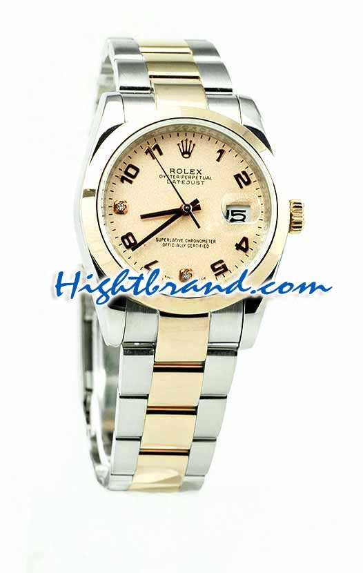 Rolex Replica Datejust Mens Watch - Pink Gold 03