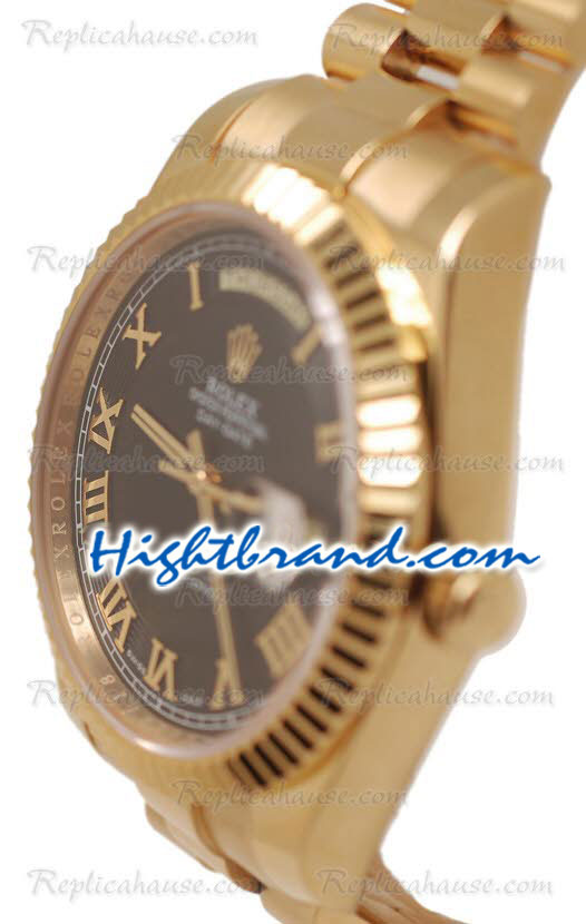 Rolex Replica Day Date II Gold Swiss Replica Watch 21