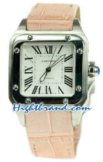 Cartier Santos 100 Swiss Mid Sized Watch 01