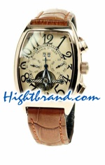 Franck Muller Conquistador Pink Gold Replica Watch 01