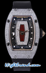 Richard Mille RM07-01 Full Diamonds Red Ladies Swiss Replica Watch 03