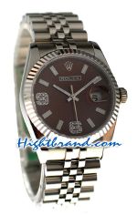 Rolex Replica Datejust Silver Watch 24