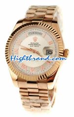 Rolex Replica Day Date Pink Gold Swiss Watch 2