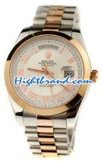 Rolex Replica Day Date Two Tone Swiss Watch 14
