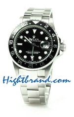 Rolex Replica GMT Watch - Black Bezel 2009 Edition 01