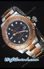 Rolex Yachtmaster Two Tone Rose Gold Swiss Watch 07