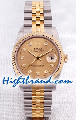 Rolex DateJust - Pink Gold  - Swiss Watch 5