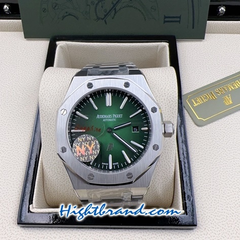 Audemars Piguet 15400 Extra Thin Green Dial 42mm Replica Watch 03