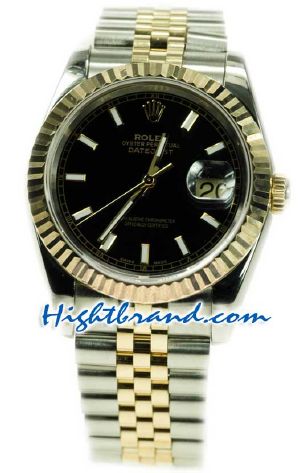 Rolex Replica Datejust Two Tone Swiss Watch 31