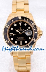 Rolex Submariner Gold Black Face