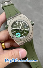 Audemars Piguet Royal Oak 15710 Diver Dark Green Dial 42MM Swiss APS Replica Watch 04