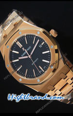 Audemars Piguet Royal Oak Rose Gold Ultimate Swiss Watch 17