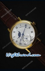 Breguet Classique Moonphase Yellow Gold Swiss Replica Watch 03