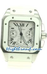 Cartier Santos 100 Chronograph Swiss Replica Watch 14