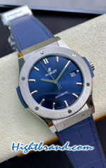Hublot Classic Fusion Blue Dial 45MM Swiss WWF Replica Watch 09
