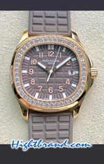 Patek Philippe Luce Aquanaut 5067A Brown Dial Ladies Swiss PPF Replica Watch 03