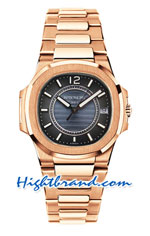 Patek Philippe Nautilus Rose Gold Ladies Swiss Replica Watch 09