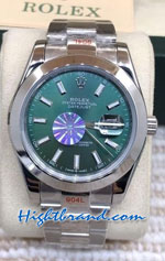 Rolex Datejust CanDY Green Dial 41mm Replica Watch 02