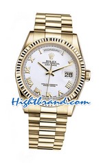 Rolex Day Date Gold Swiss Watch 5