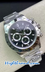 Rolex Daytona Black Dial 4130 Swiss Clean Replica Watch 02