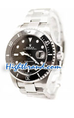 Rolex Submariner Black Swiss Model 2836