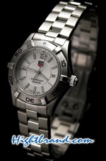 Tag Heuer Aquaracer White Dial Ladies 27mm Swiss Replica Watch 04
