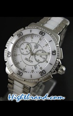 Tag Heuer Formula 1 Chronograph White Ceramic Diamond Ladies 40mm Swiss Replica Watch 02