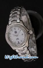 Tag Heuer Link White Dial Ladies 26mm Swiss Replica Watch 03