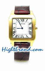 Cartier Dumont Leather Replica Watch 01