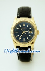 Rolex Datejust Leather Replica Watch 10