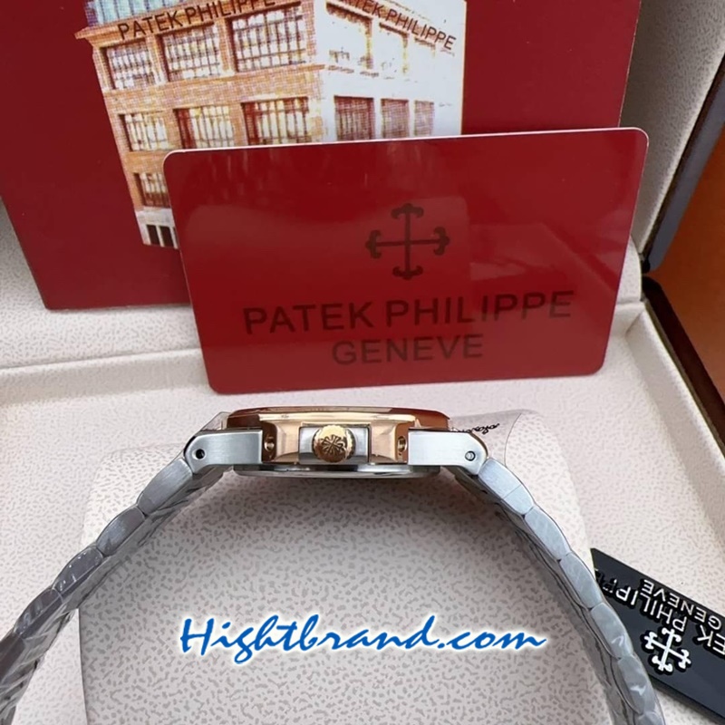 Patek Ladies Diamond 2K Black Dial 32mm Replica Watch 07