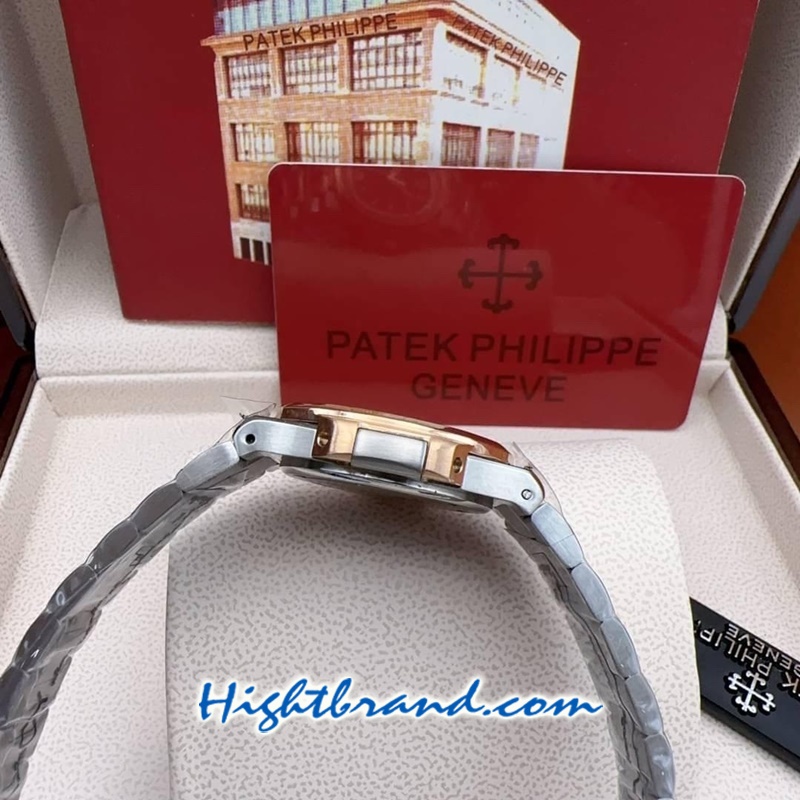 Patek Ladies Diamond 2K Black Dial 32mm Replica Watch 07