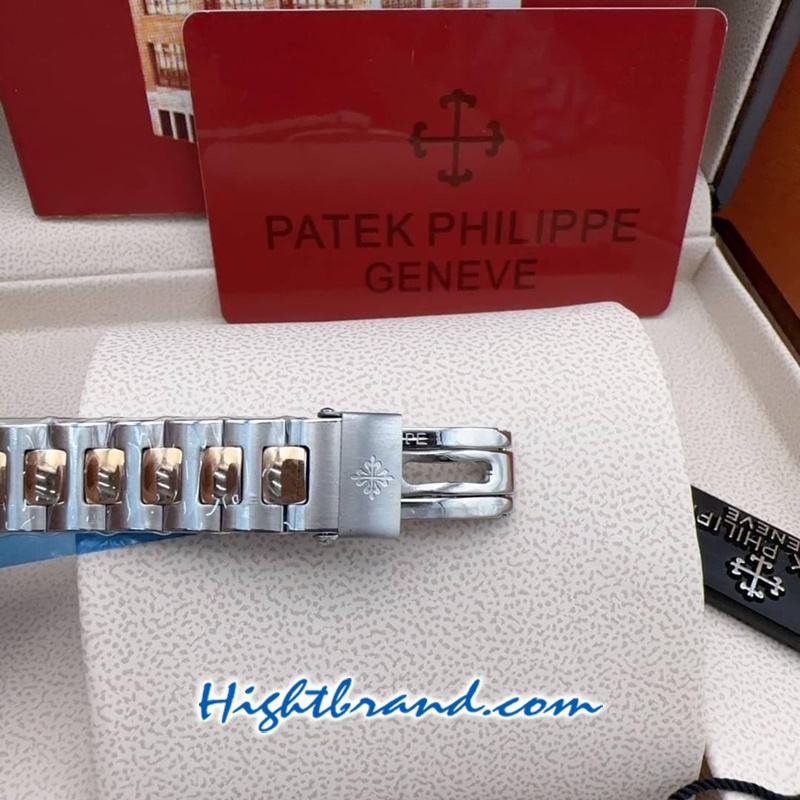 Patek Ladies Diamond 2K Black Dial 32mm Replica Watch 07